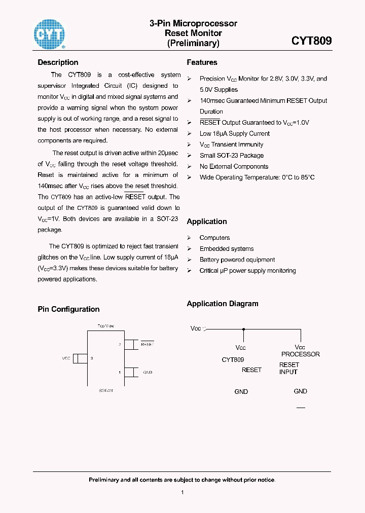 CYT809MS_4132567.PDF Datasheet