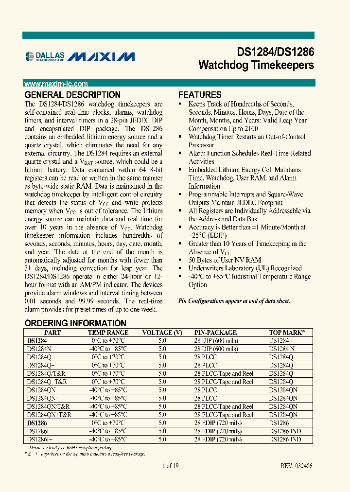 DS1284Q_4151945.PDF Datasheet