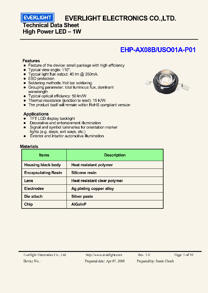 EHP-AX08B-USO01A-P01_4154400.PDF Datasheet