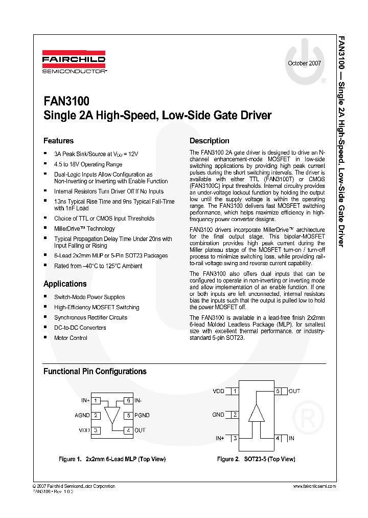 FAN3100_4106738.PDF Datasheet