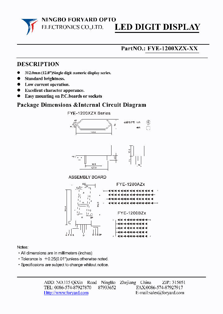 FYE-1200XZX-0_4140871.PDF Datasheet