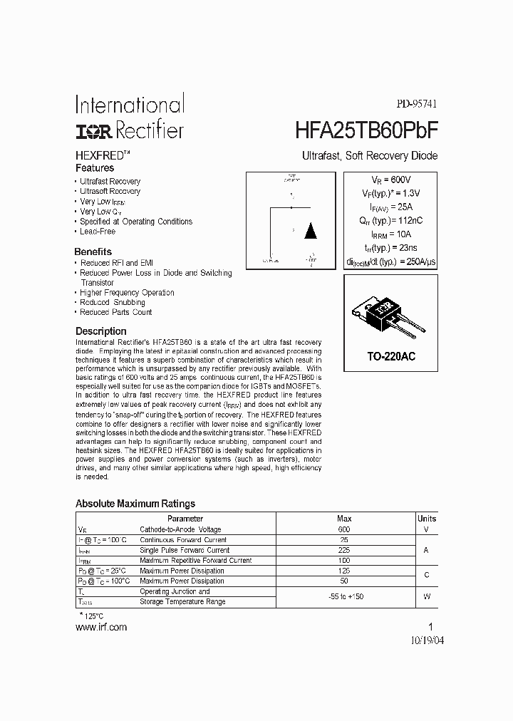 HFA25TB60PBF_4122713.PDF Datasheet