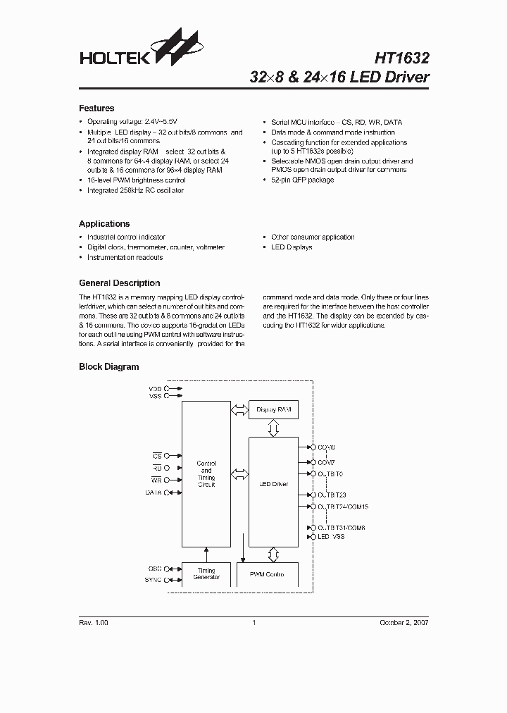 HT1632_4106845.PDF Datasheet