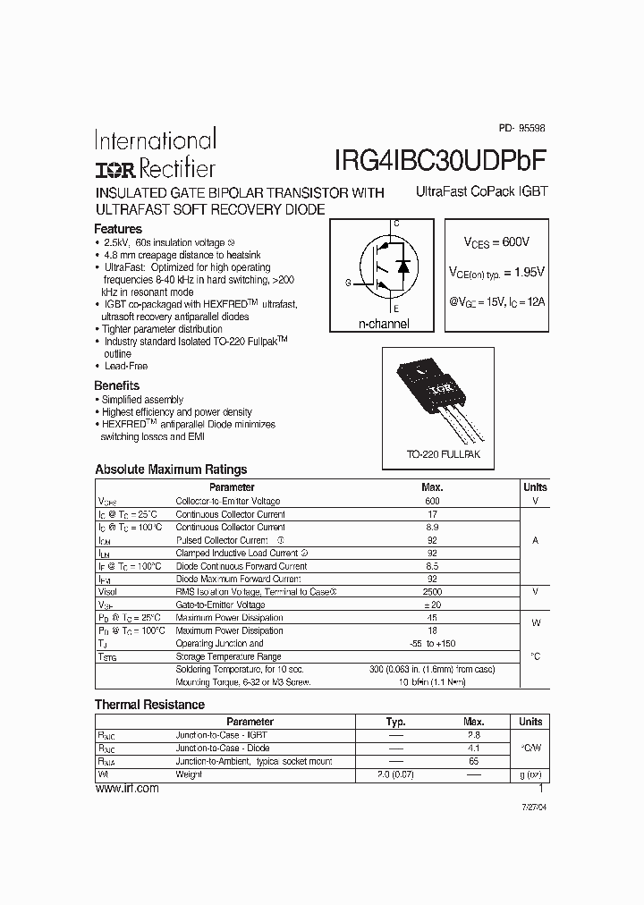 IRG4IBC30UDPBF_4110791.PDF Datasheet