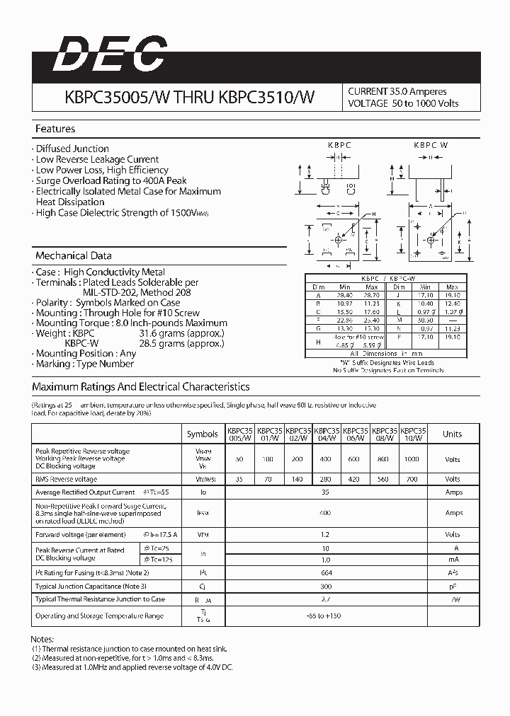 KBPC35005_4146482.PDF Datasheet