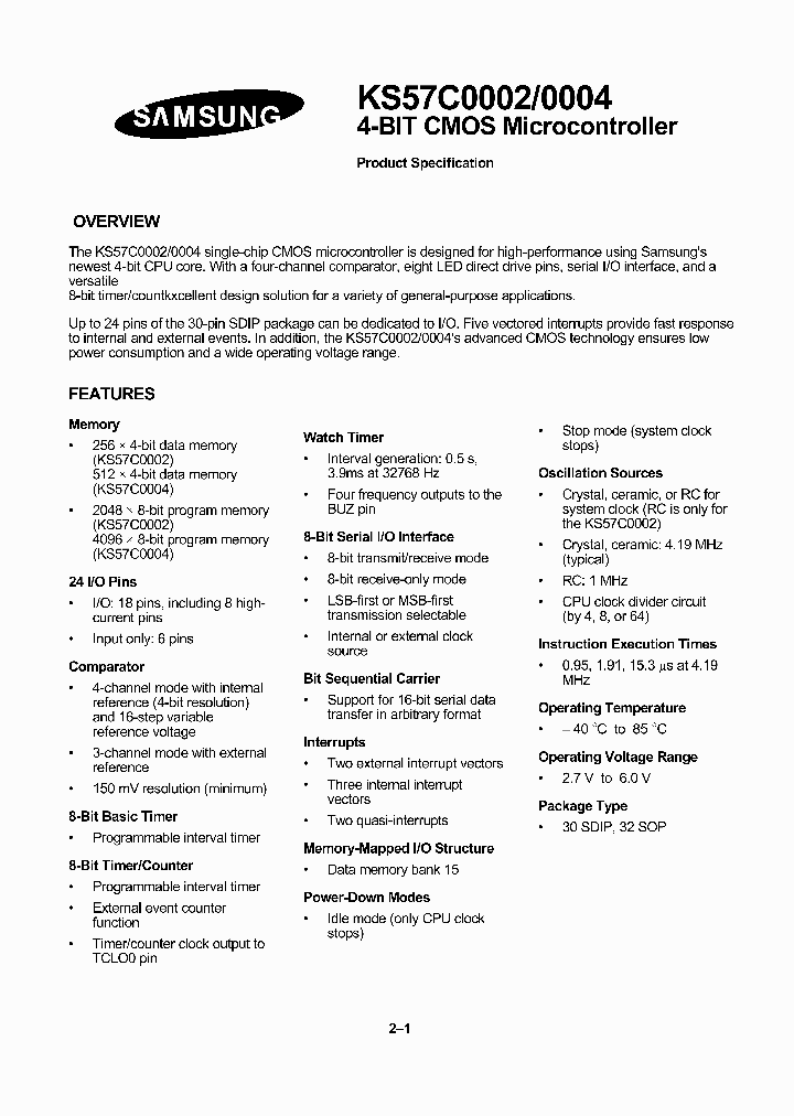 KS57C0002_4101298.PDF Datasheet