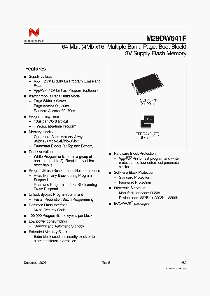 M29DW641F_4157991.PDF Datasheet