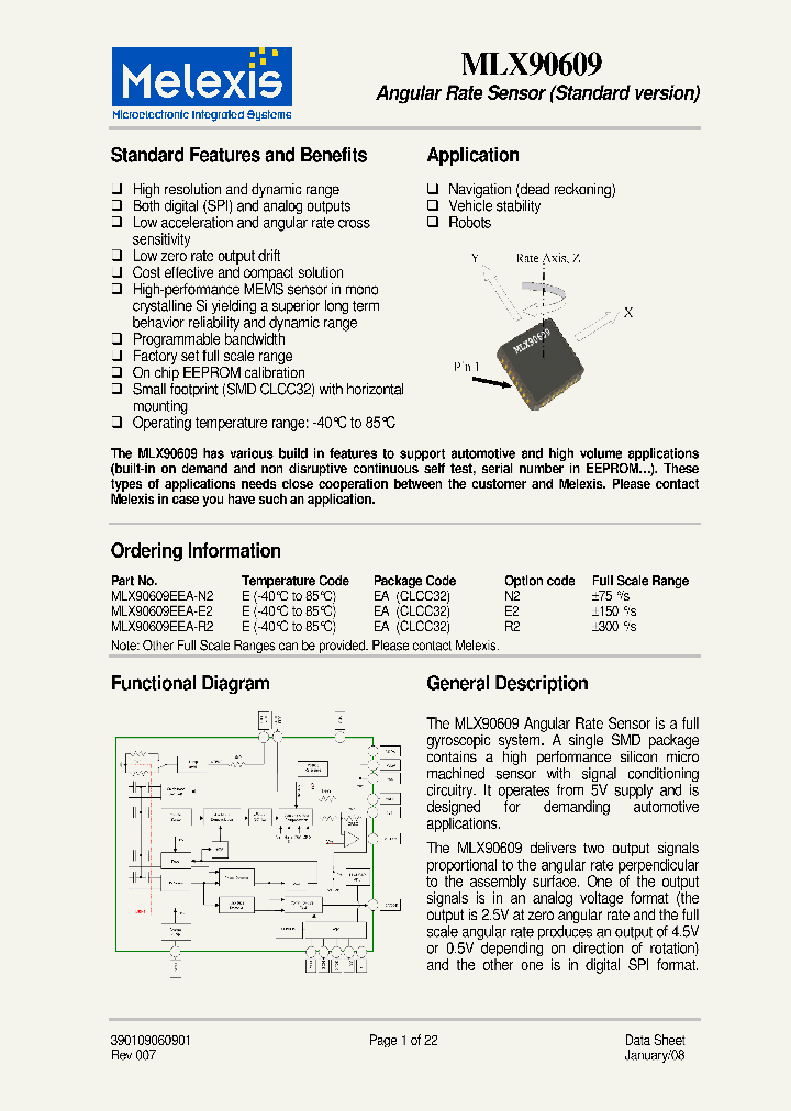 MLX90609_4113672.PDF Datasheet