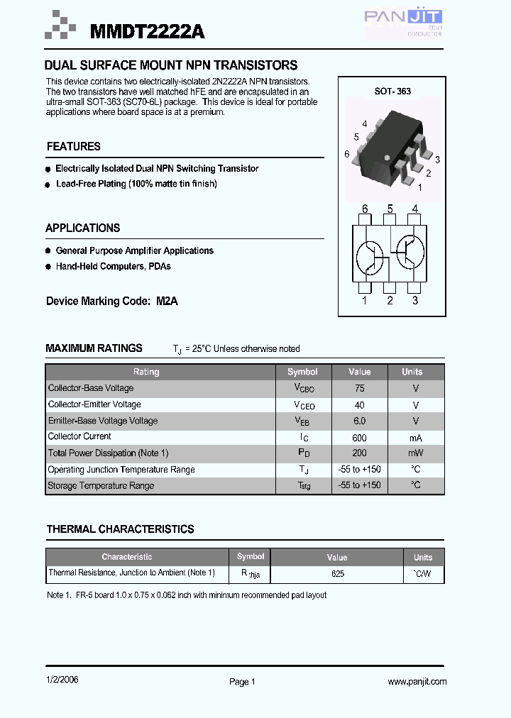 MMDT2222ATR13_4120322.PDF Datasheet