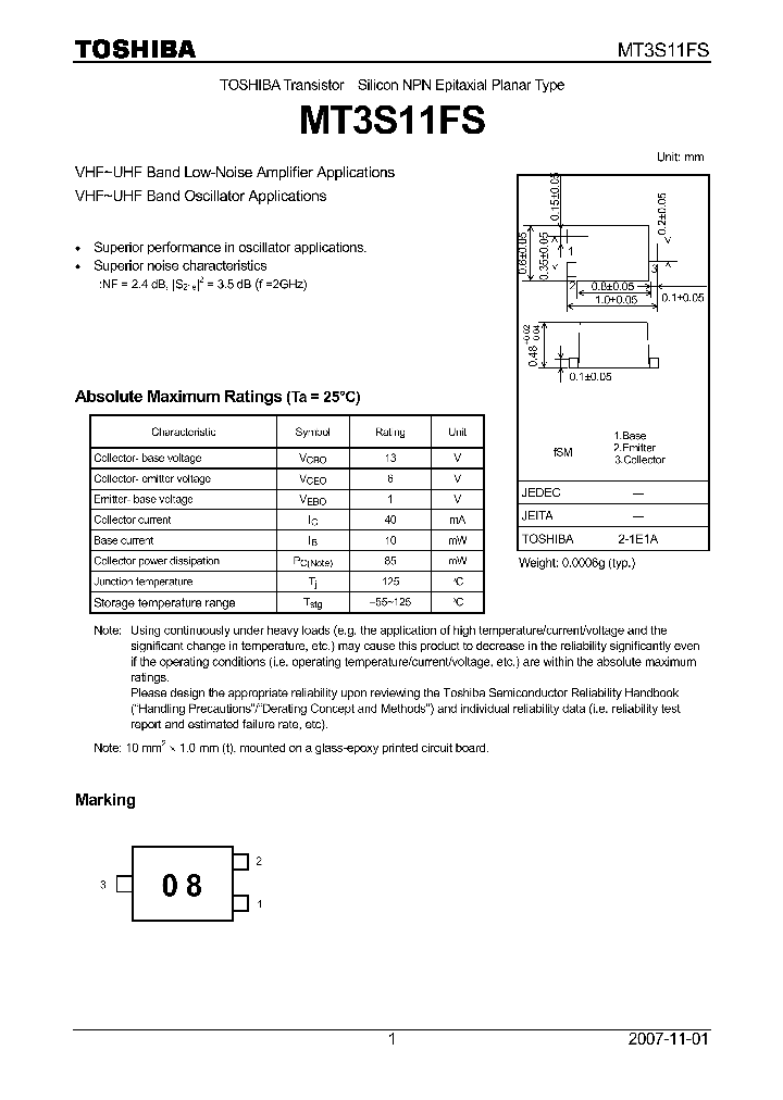 MT3S11FS_4125508.PDF Datasheet