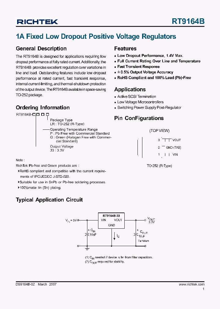 RT9164B-33PLR_4121050.PDF Datasheet