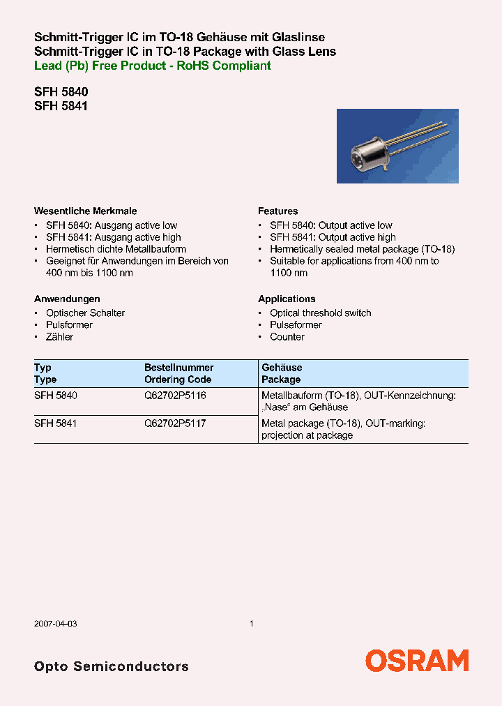 SFH5840_4130063.PDF Datasheet