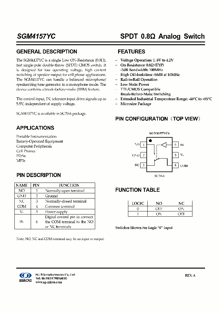 SGM4157YC6TR_4142126.PDF Datasheet