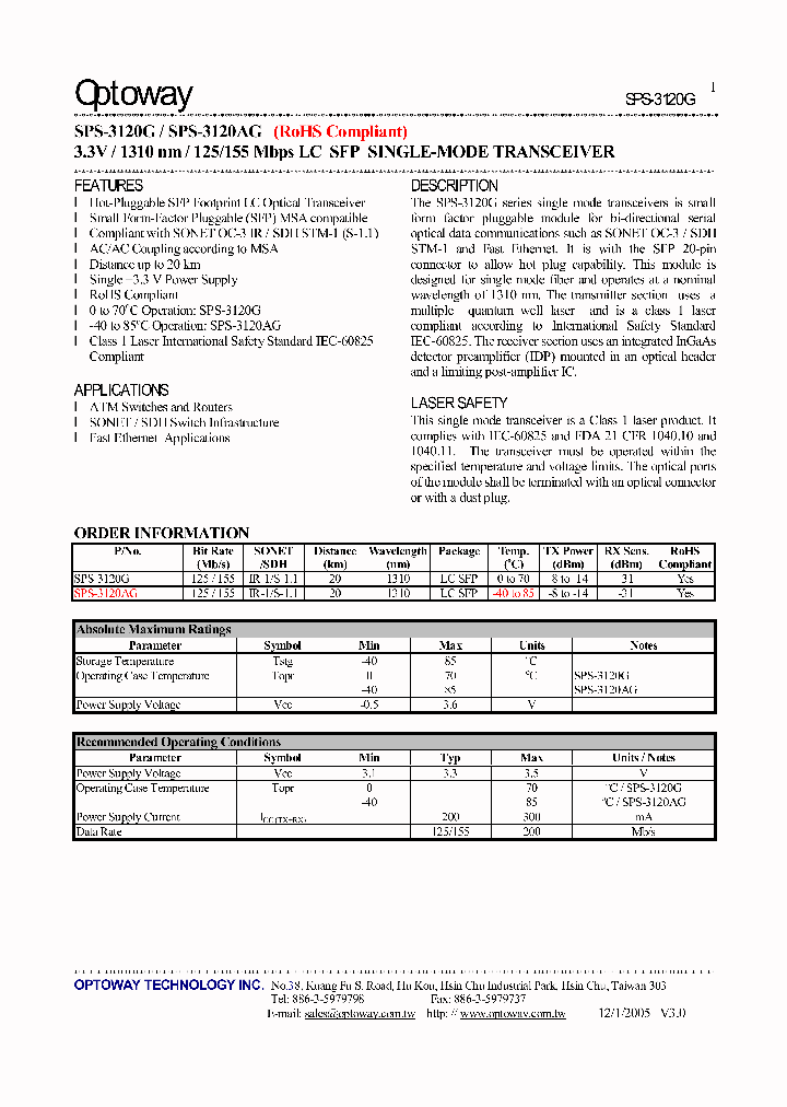 SPS-3120AG_4128717.PDF Datasheet