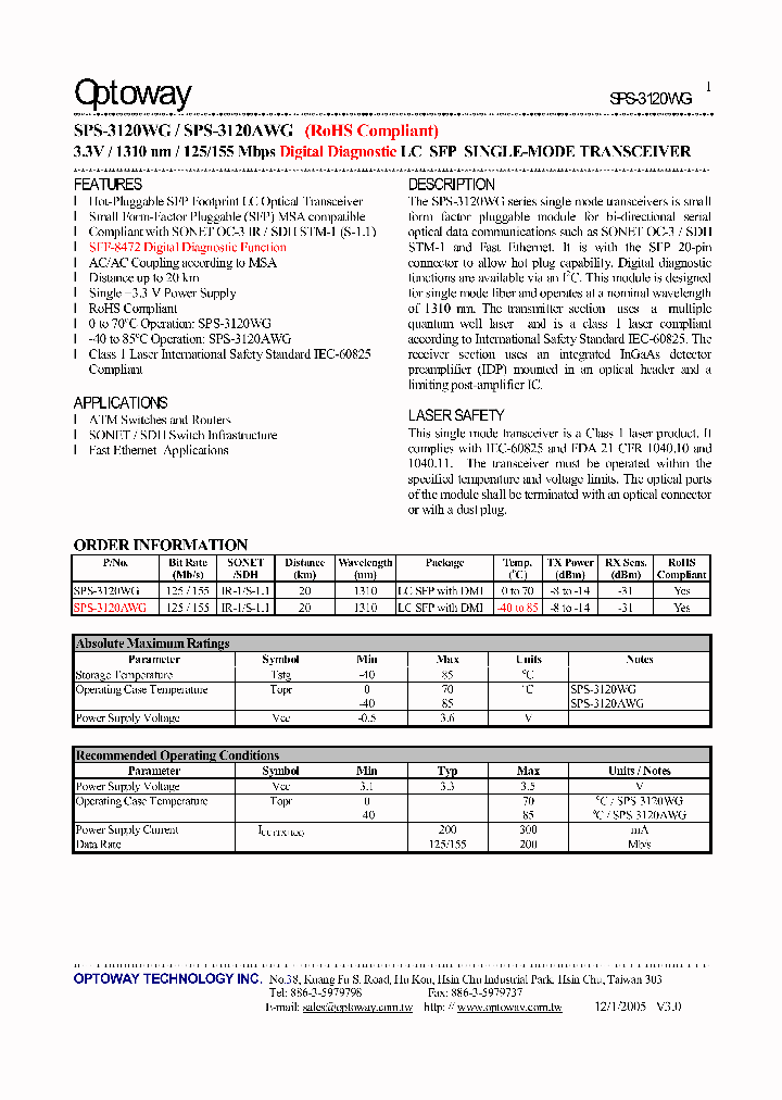 SPS-3120WG_4128716.PDF Datasheet