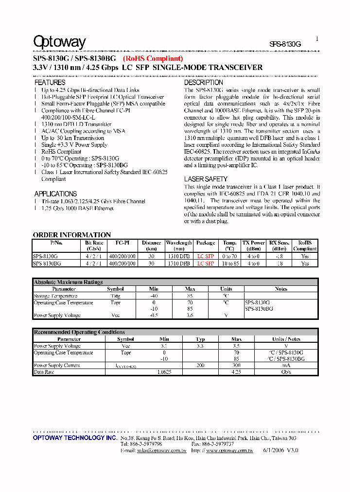 SPS-8130BG_4128612.PDF Datasheet