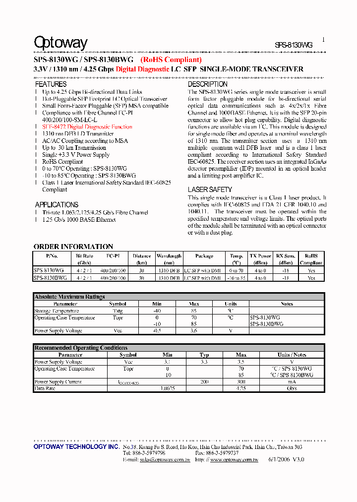 SPS-8130WG_4128611.PDF Datasheet