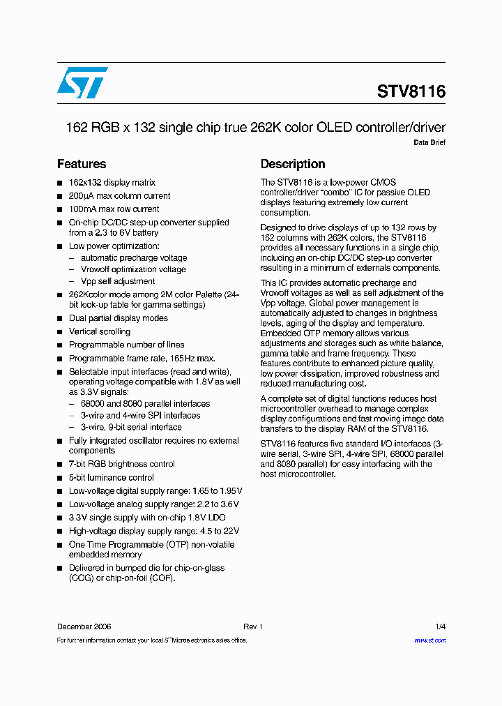 STV8116_4126214.PDF Datasheet