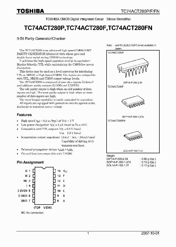 TC74ACT280F_4124756.PDF Datasheet