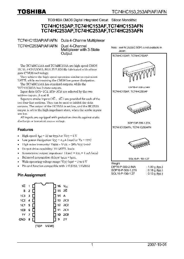 TC74HC153AP07_4124529.PDF Datasheet