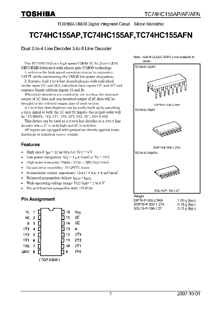 TC74HC155AP07_4124528.PDF Datasheet