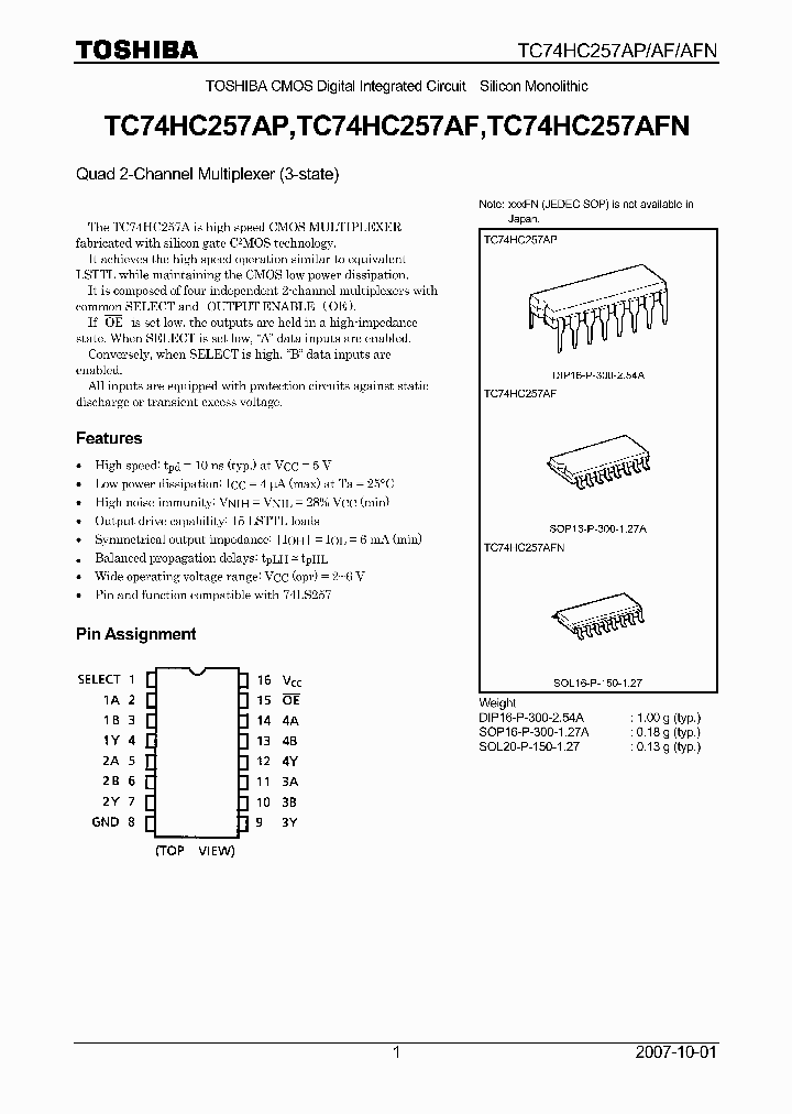 TC74HC257AP07_4109811.PDF Datasheet