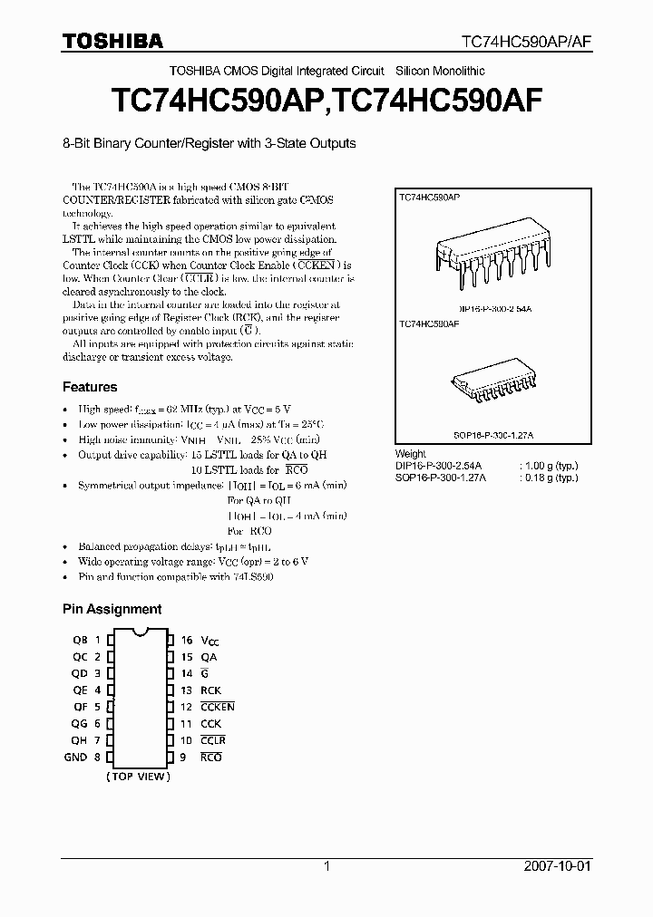 TC74HC590AP07_4124720.PDF Datasheet