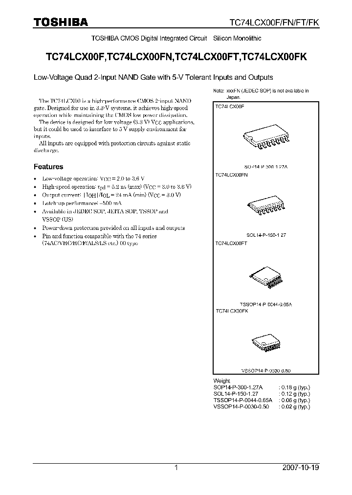 TC74LCX00FK_4114931.PDF Datasheet