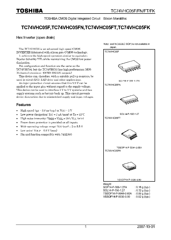 TC74VHC05F07_4132768.PDF Datasheet