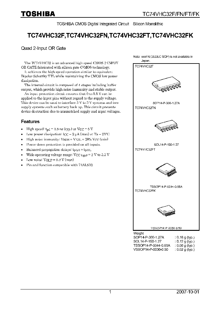 TC74VHC32F07_4132637.PDF Datasheet