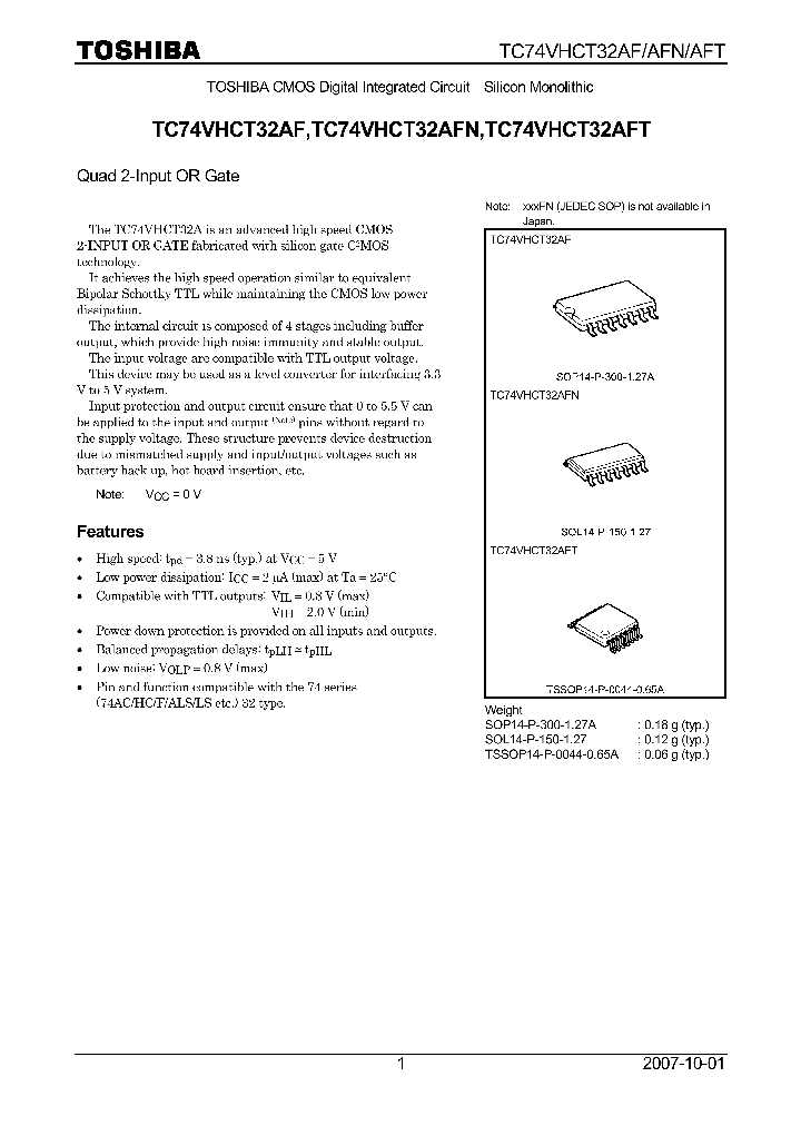 TC74VHCT32AF07_4132612.PDF Datasheet