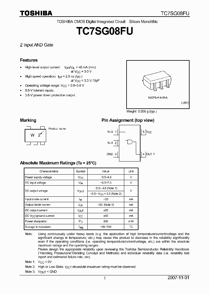 TC7SG08FU_4125205.PDF Datasheet