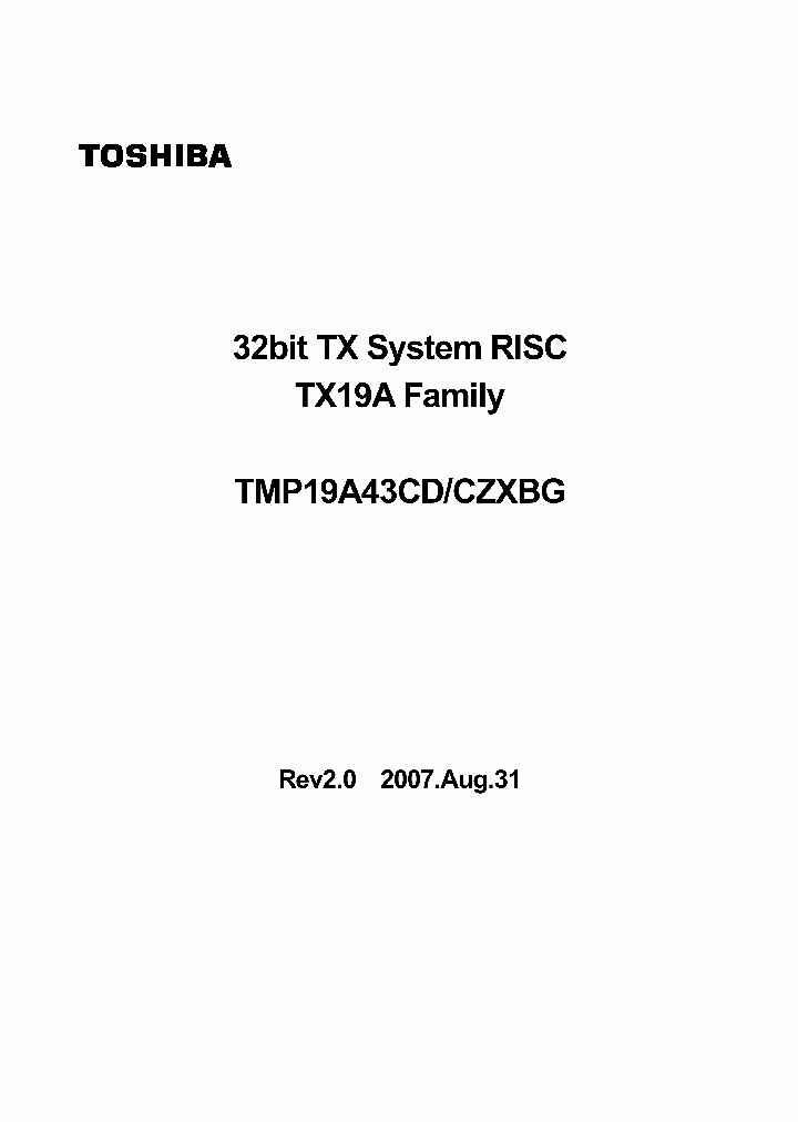 TMP19A43CZXBG_4125149.PDF Datasheet