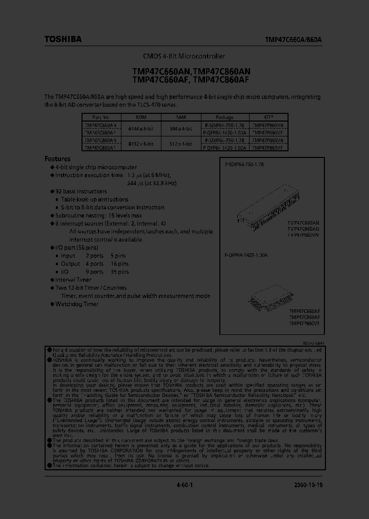TMP47C660AF_4111791.PDF Datasheet