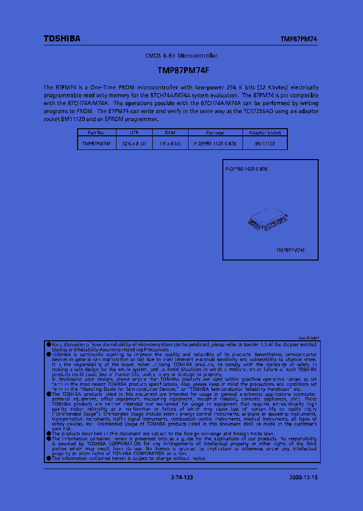 TMP87PM74F_4147125.PDF Datasheet