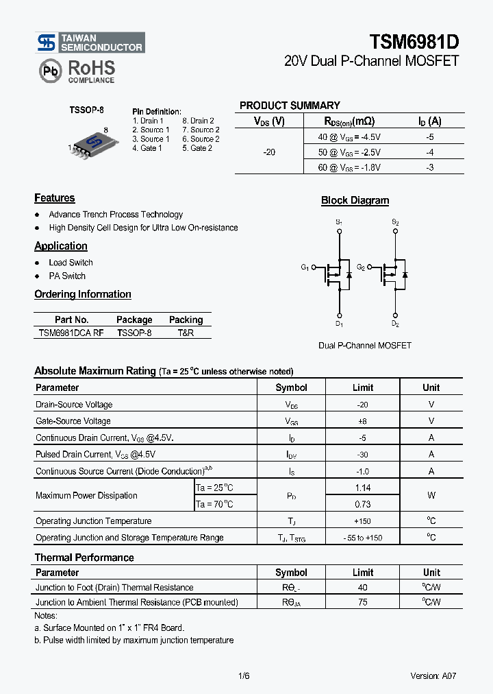 TSM6981DCARF_4131859.PDF Datasheet