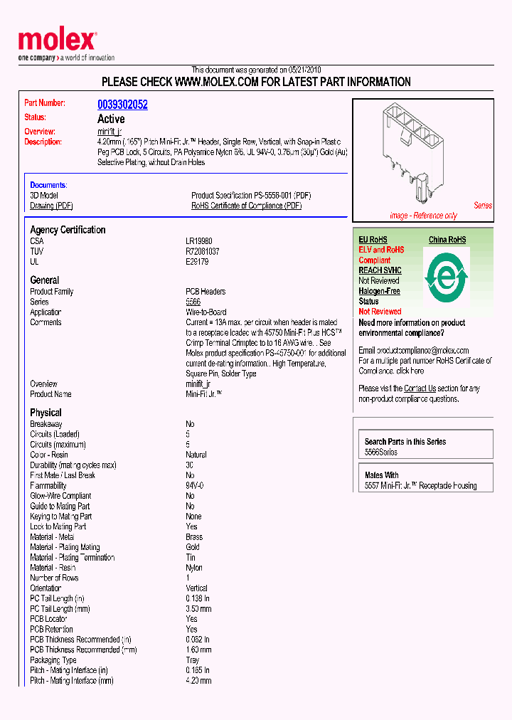 0039302052_4898798.PDF Datasheet