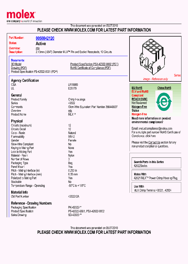 0050842120_4795694.PDF Datasheet