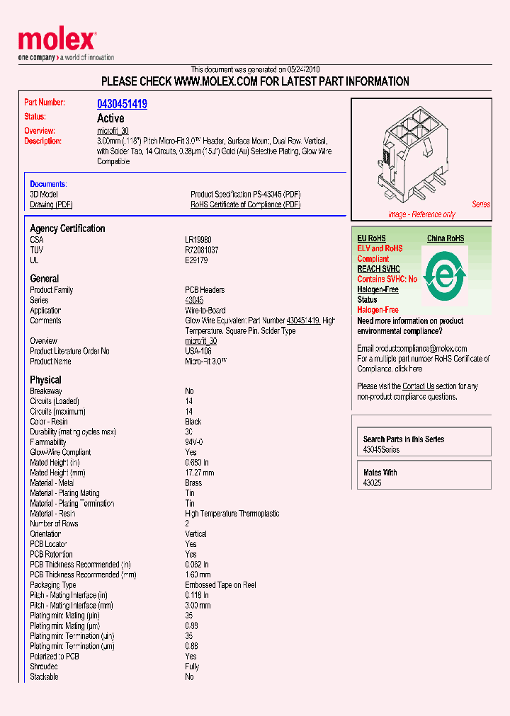 0430451419_4840977.PDF Datasheet