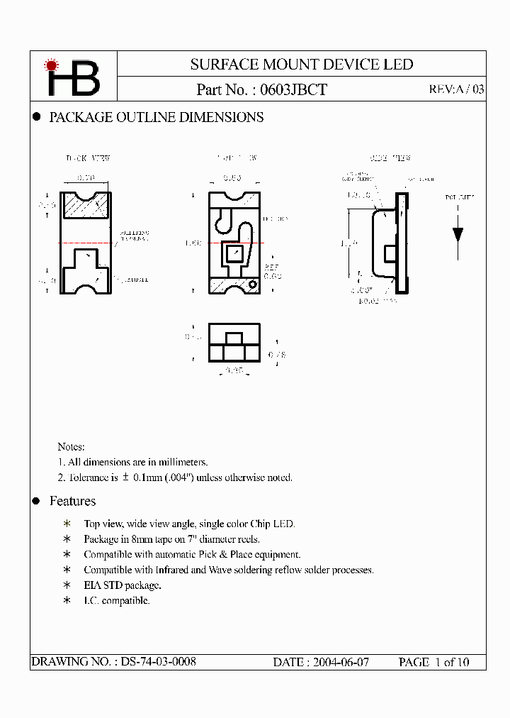 0603JBCT_4510724.PDF Datasheet