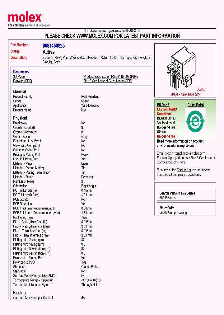 0681450825_4810317.PDF Datasheet