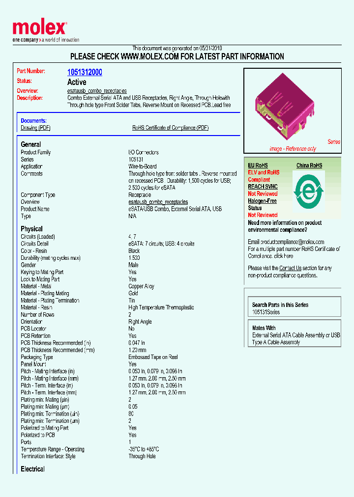 1051312000_4865093.PDF Datasheet