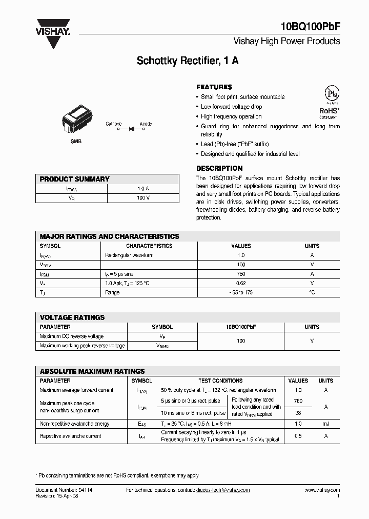 10BQ100PBF_4886911.PDF Datasheet