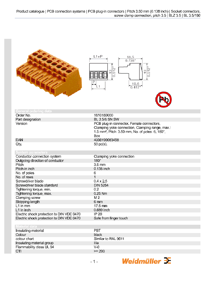 1610180000_4664298.PDF Datasheet