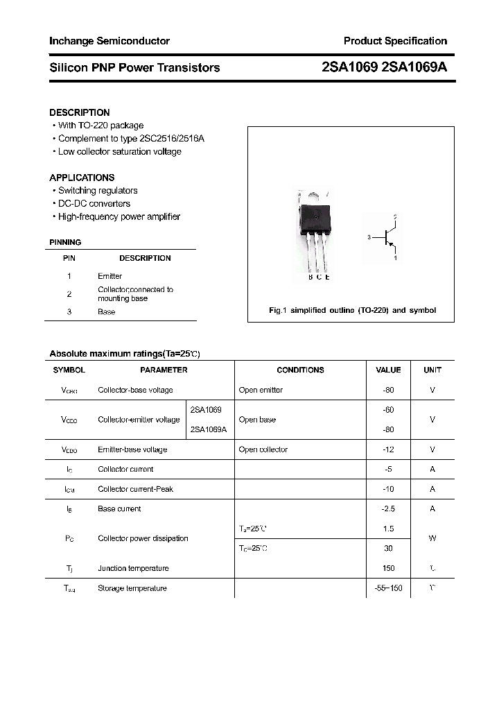 2SA1069_4305386.PDF Datasheet