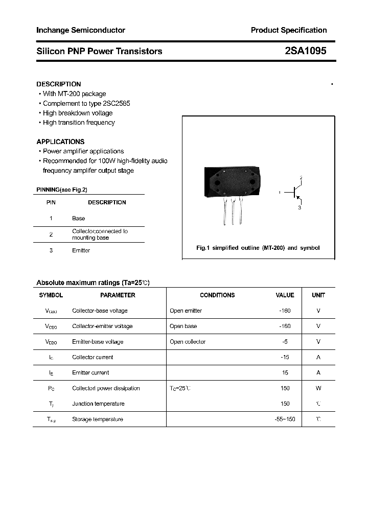 2SA1095_4308837.PDF Datasheet