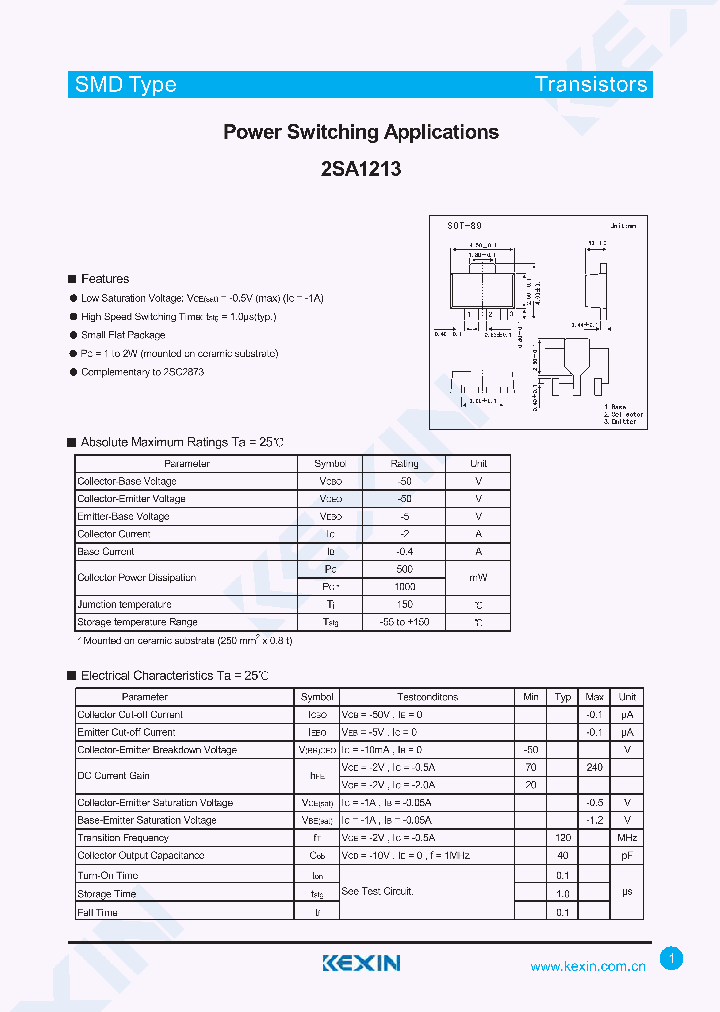 2SA1213_4299822.PDF Datasheet