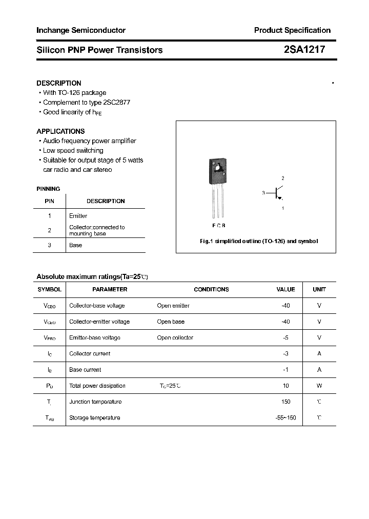 2SA1217_4309189.PDF Datasheet