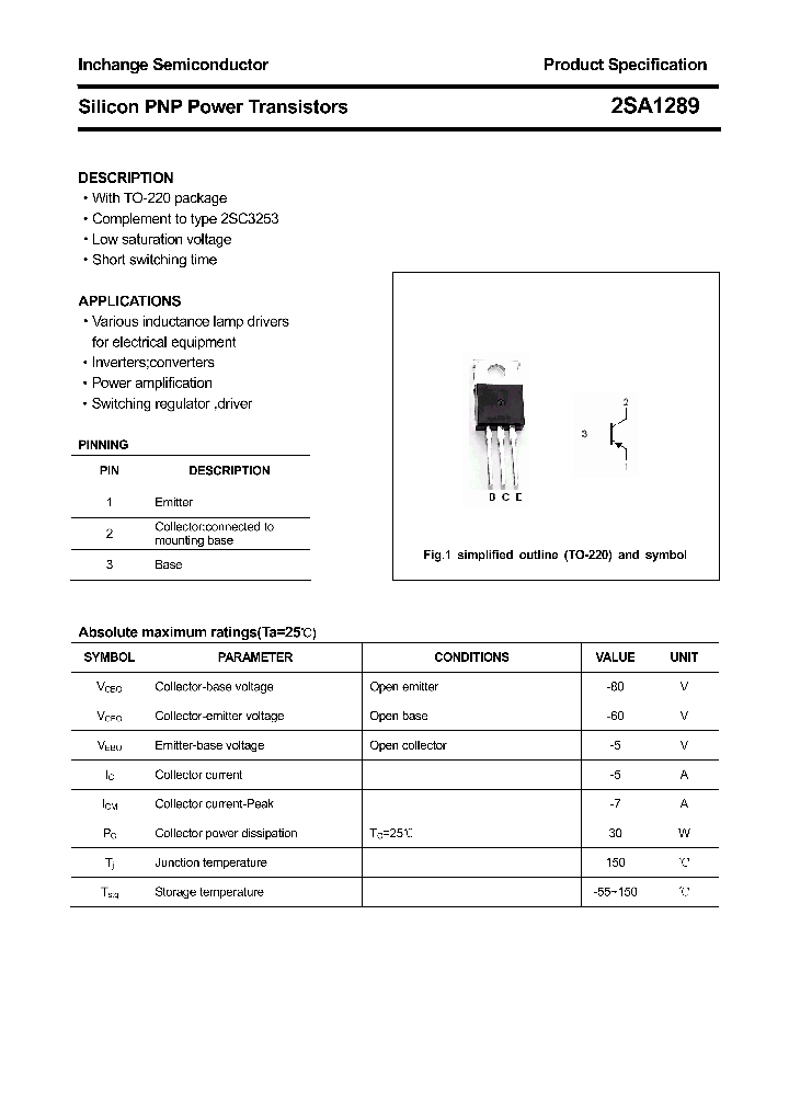 2SA1289_4340829.PDF Datasheet