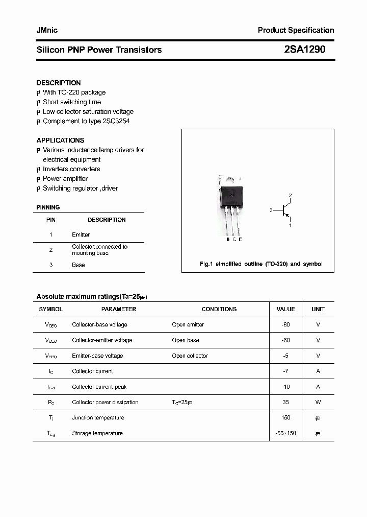 2SA1290_4507291.PDF Datasheet